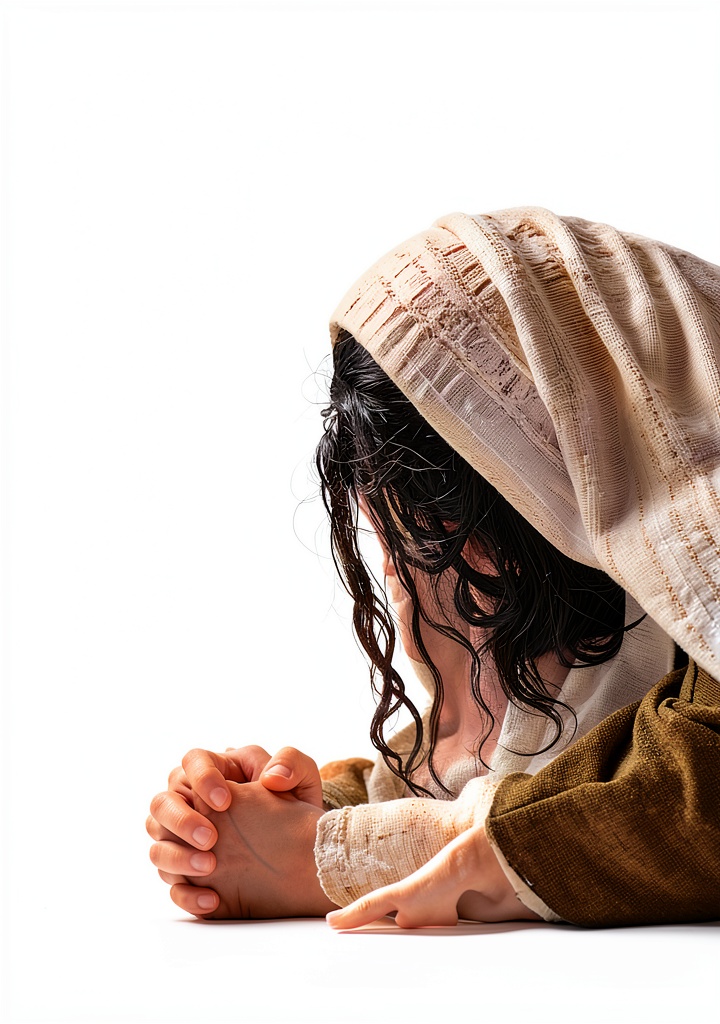 Reader using Amplified Christian Bible on a tablet