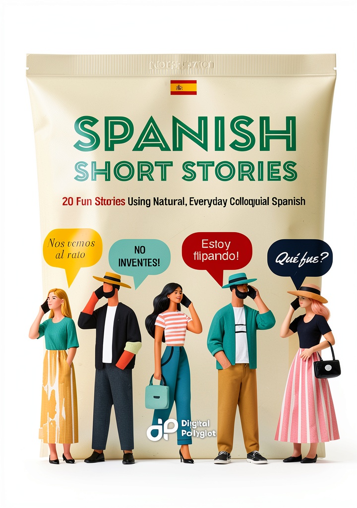Reader enjoying Spanish short stories on a Kindle device