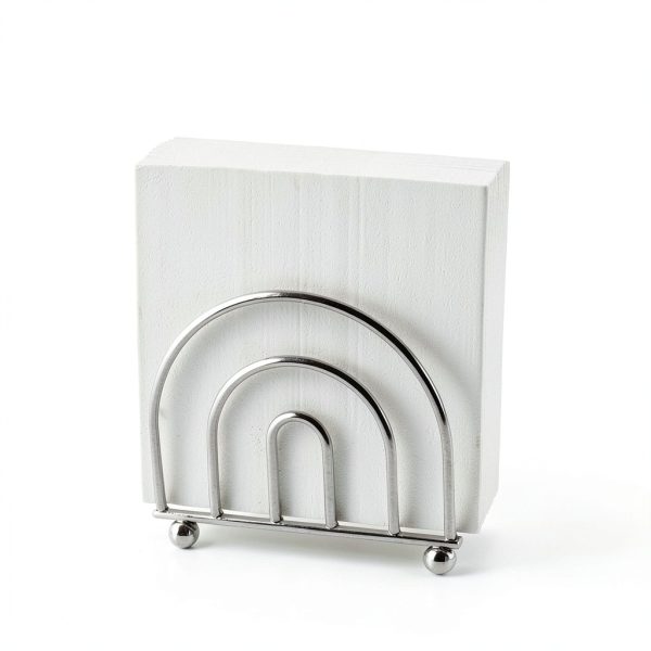 Paper Napkin Holder BNYD Chrome Dining Accessory – Classic Alloy Steel-3