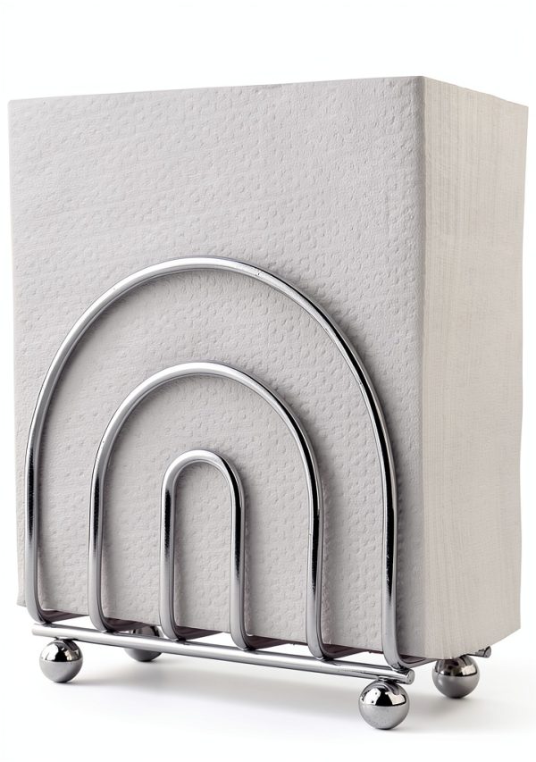 Paper Napkin Holder BNYD Chrome Dining Accessory – Classic Alloy Steel-0