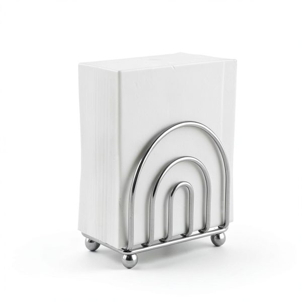 Paper Napkin Holder BNYD Chrome Dining Accessory – Classic Alloy Steel-4