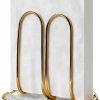 Modern Standing Napkin Holder for Table， Ceramic Gold Napkin Holders for Christmas Paper Napkins， Xmas Cocktail Tissue Dispenser,Servilleteros para Mesas for kitchen, dining, counter tops, outdoors-0