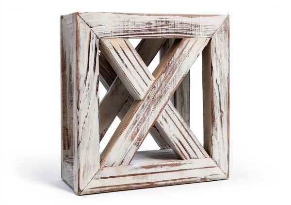 Farmhouse Wooden Napkin Holder PUERSI Rustic White Counter Organizer-0