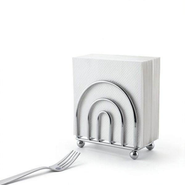 Paper Napkin Holder BNYD Chrome Dining Accessory – Classic Alloy Steel-1